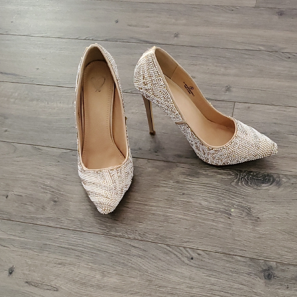 Elegant Cream High Heels